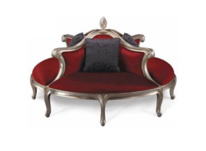 Round Sofa Upholstery Couch Upholstery Chesterfield Velvet 4-Seater Antique Style