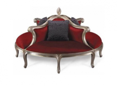 Round Sofa Upholstery Couch Upholstery Chesterfield Velvet 4-Seater Antique Style