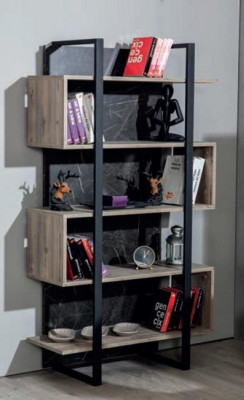 Bookshelf Modern Wood Children's Room Brown Cabinet Furniture Design Bedroom New