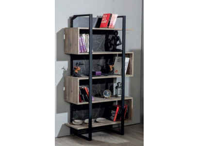 Bookshelf Modern Wood Children's Room Brown Cabinet Furniture Design Bedroom New