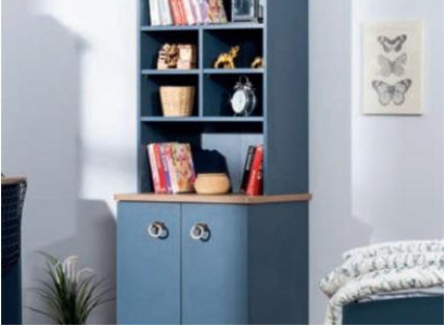 Bookshelf Blue Youth Room Furniture Bookcase Modern Children's Room New