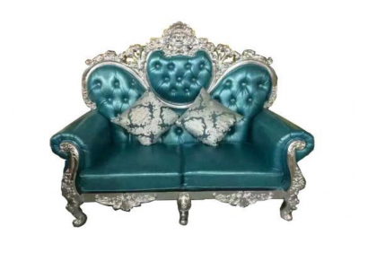 Throne Sofa Royal Upholstery Chesterfield Velvet Two-Seater Antique Style Sofas New