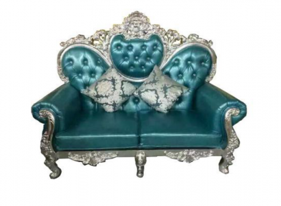 Throne Sofa Royal Upholstery Chesterfield Velvet Two-Seater Antique Style Sofas New