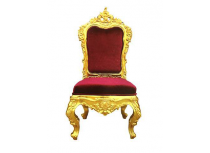 Chair Throne Armchair Set Dining Room Designer Wood Antique Style Rococo Baroque