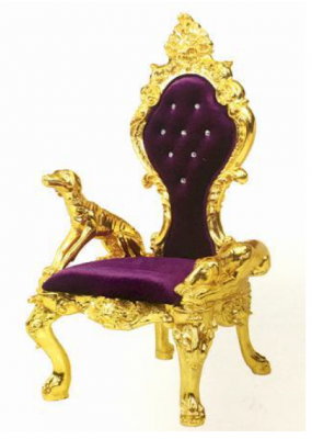Throne Armchair Chairs Royal Upholstered Chesterfield Velvet 1-Seater Antique Style