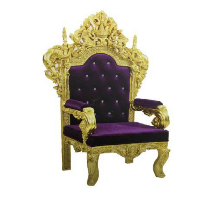 Chesterfield Throne Armchair Royal Upholstered Velvet 1-Seater Antique Style Chairs