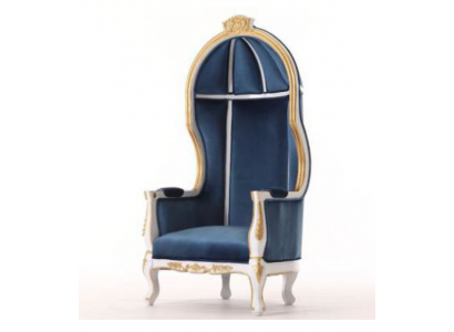 Throne Chair Royal Upholstered Chesterfield Velvet Single-Seater Antique Style Chairs