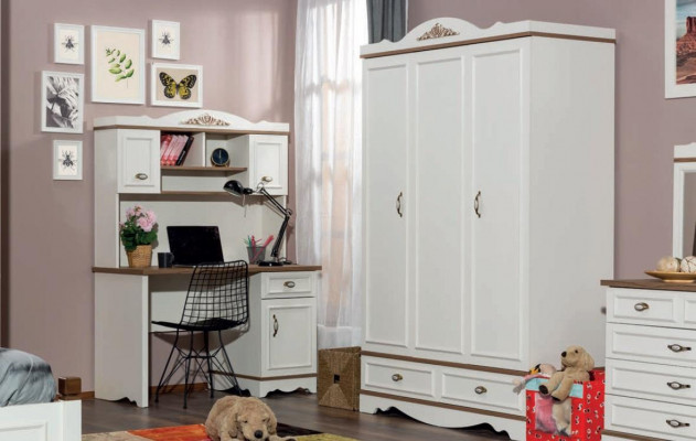 Desk White Children's Room Teen Room Luxury Design Tables Modern New