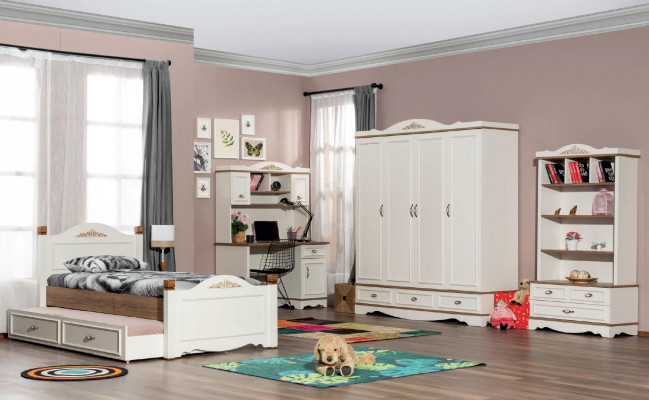 Desk White Children's Room Teen Room Luxury Design Tables Modern New