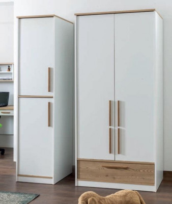 Modern youth room set bed, bedside table, bookshelf, desk, bedroom 5-piece set.