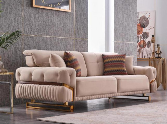 Living room sofa set armchair three-seater complete furniture set design 3+1