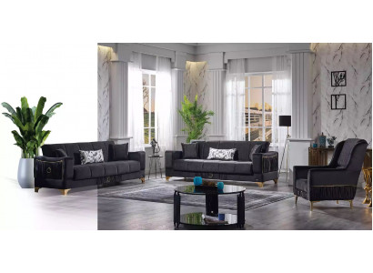 Modern Living Room Set Sofa Suite 3+3+1 Living Room Furniture Set
