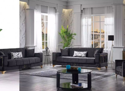 Modern Living Room Set Sofa Suite 3+3+1 Living Room Furniture Set