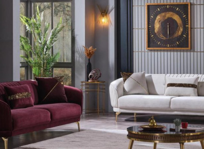 Designer upholstered sofa set three-seater living room couches modern furniture