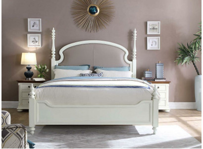 Bed Nightstand 3-piece Bedroom Set Design Modern Luxury Bed Group Wood New