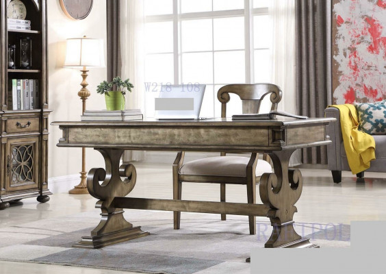 Table desk table work desk executive office furniture CEO brown new