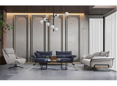Luxury Sofa Set Italian Style Furniture Sofa Set 3-piece