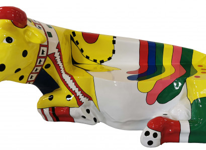 Designer Abstract Modern Figure Statue Cow Decor Garden Sculptures Statues New