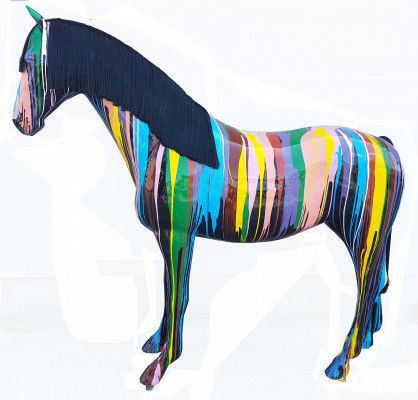 Designer Abstract Figure Modern Figure Decoration Horse Garden Sculptures New