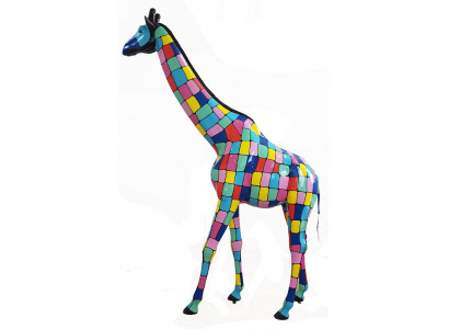 Design Figures Modern Decorations Garden Giraffe Statue Sculpture Sculptures