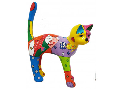 Designer Abstract Modern Figure Figurines Decoration Cat Sculptures Decoration