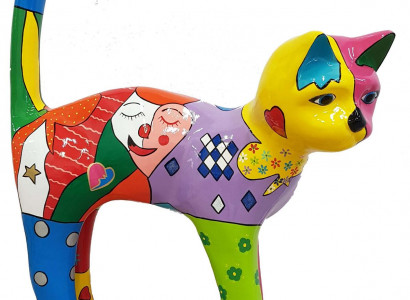 Designer Abstract Modern Figure Figurines Decoration Cat Sculptures Decoration