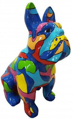 Design Figures Sculptures Modern Bulldog Sculpture Deco Decoration Garden