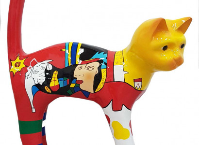 Designer Abstract Figure Modern Figures Decoration Cat Sculptures Decoration