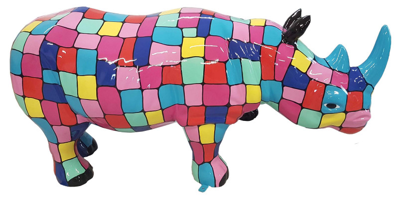 Designer Abstract Figure Modern Figures Decoration Rhinoceros Garden Sculptures