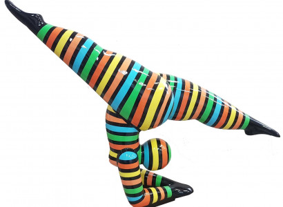 Design Figures Sculptures Modern Abstract Sculpture Female Acrobat Decoration