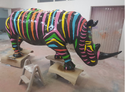 Abstract figure statue garden figures decoration statues sculptures rhinoceros new