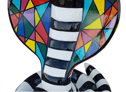 Designer Abstract Modern Figure Snake Cobra Decor Garden Sculptures Snake