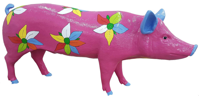 Designer Figures Modern Decorations Garden Statue Sculpture Sculptures Pig