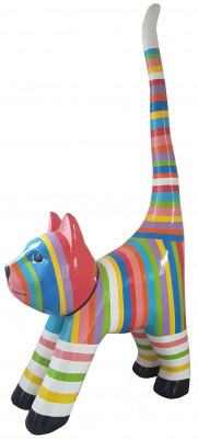Designer Abstract Figure Modern Figures Decoration Cat Sculptures Colorful New