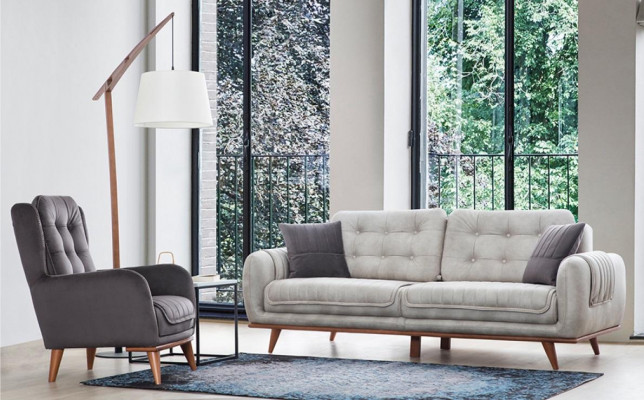 Chesterfield Armchair Relax Club Sofa Single-Seater Upholstered Furniture Brown