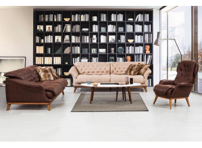 Sofa Couch Furniture Sofa Set 3+3+1 Seating Group Couches Sofas Fabric Textile