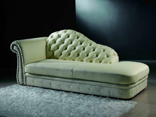 Chaiselounge Chesterfield Lounger Chaise Sofa Lounge Seating Lie 230cm