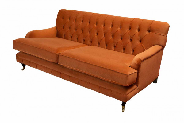 Three-seater sofa 3-seat fabric Chesterfield modern design living room couch