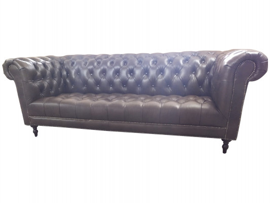 Sofa 4-seater Chesterfield couch luxury 245cm leather sofa couches furniture