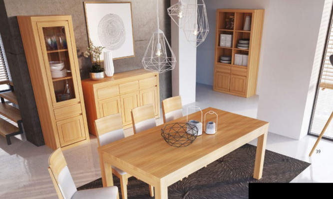 Living room suite group 8-piece set sideboard 4 armchairs display cabinet new
