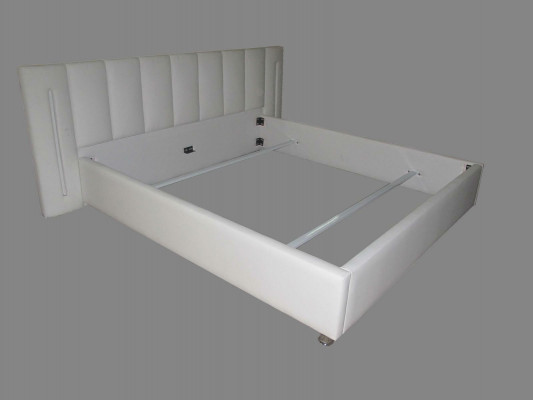 Leather design bed double beds marriage modern hotel frame sleep room