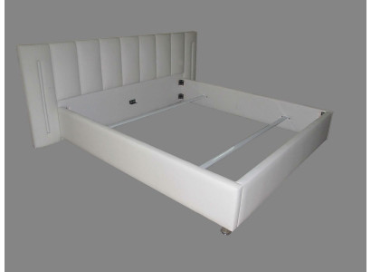 Leather design bed double beds marriage modern hotel frame sleep room