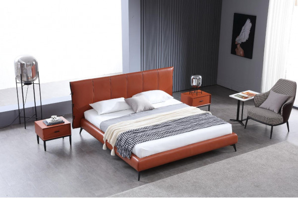 Upholstered Double Beds Metal Design Luxury Bed Bedroom Italian