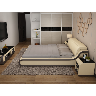 Bed Cushion Decor Design Luxury Double Hotel Beds 180x200cm Bedroom