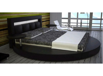 Round bed design, upholstered beds, upholstered round bed, round