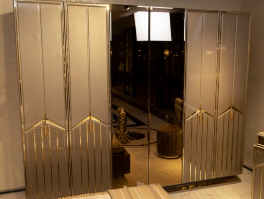 Bedroom wardrobe cabinets wood wardrobe with sliding doors