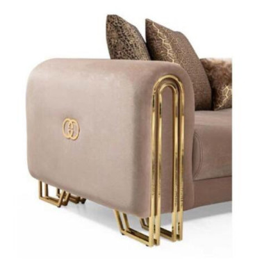 Designer couches, upholstered sofa, sofas, 3-seater, three-seater, fabric sofa, living room, new.