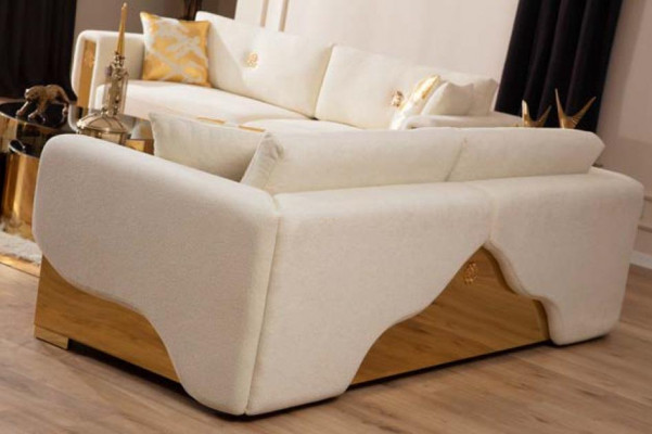 Three-seater couch, upholstered design sofa, modern 3-seater sofas, living room furniture, new