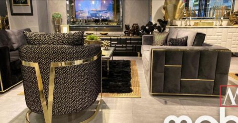 Design armchair luxury classic modern textile single-seater furniture single-seater sofa