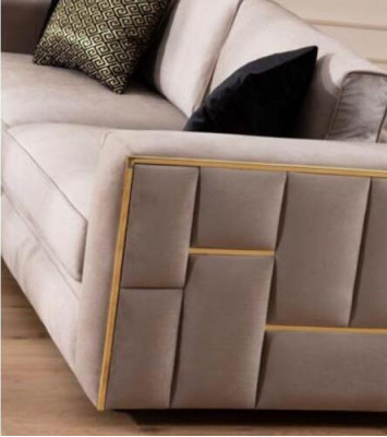 Sofa 3-seater fabric sofas couch upholstery furniture luxury modern three-seater new
